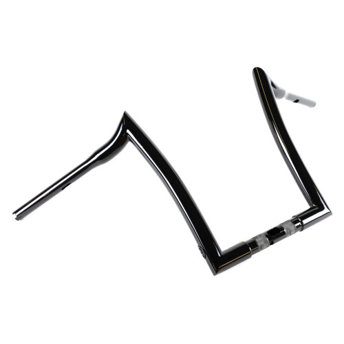 PartzBiz HD: 3487327-Factory 47 Signature Ape Hanger Handlebars 14” 1-1/4” Black Harley FLTR 15-22