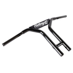 PartzBiz HD hb4002514b - Factory 47 MX47 Bar T Handlebars 14” 1-1/4” Black Straight Harley Softail Dyna PartzBiz HD hb4002514b - Factory 47 MX47 Bar T Handlebars 14” 1-1/4” Black Straight Harley Softail Dyna