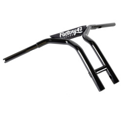 PartzBiz HD hb4102514b - Factory 47 MX47 Bar T Handlebars 14” 1-1/4” Black Pullback Harley Softail Dyna PartzBiz HD hb4102514b - Factory 47 MX47 Bar T Handlebars 14” 1-1/4” Black Pullback Harley Softail Dyna