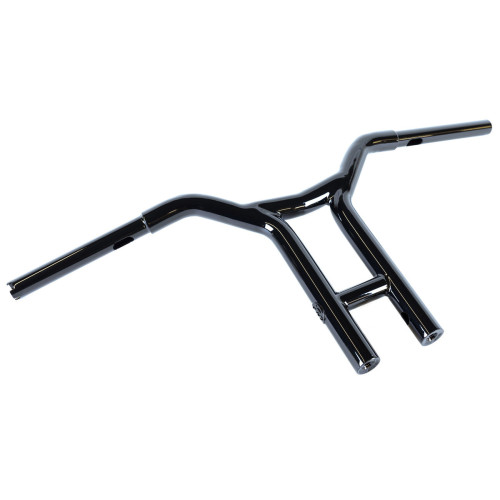 PartzBiz HD: 3487190-Factory 47 Cali Bar T Handlebars 12” 1-1/4” Gloss Black Harley Softail Dyna