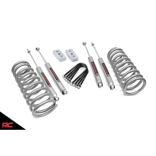 PartzBiz HD: 4425309-03-13 Dodge Ram 2500 3500 Diesel 4WD 3 ” Rough Country Lift Kit N3 Shocks 343.20 Cummins Lifted Suspension Uograde Best New Coil Springs Shocks Blocks Front Rear sxt tradesman laramie long bighorn 4x4 offroad