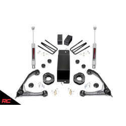 PartzBiz HD RT-19431 - 07-16 Chevrolet GMC 1500 4WD 3.5 ” Rough Country Lift Kit - เหล็กหล่อ RC 19431 Best New Front Rear Suspension Upgrade Shocks Control Arms Spacers Blocks Axle N3 4x4 Denali LS High Country Z71 PartzBiz HD RT-19431 - 07-16 Chevrolet GMC 1500 4WD 3.5 ” Rough Country Lift Kit - เหล็กหล่อ RC 19431 Best New Front Rear Suspension Upgrade Shocks Control Arms Spacers Blocks Axle N3 4x4 Denali LS High Country Z71