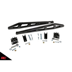 PartzBiz HD RT-1069 - 07-18 Chevrolet Silverado GMC Sierra 1500 Rough Country Traction Bar Kit [1069] 4WD 4X4 เพลาล้อหลังบันไดบาร์โครงช่วงล่าง Bolt On Best New Upgrade LS Denali