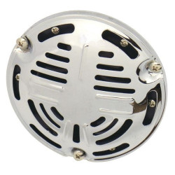 PartzBiz HD MU14005 - 12 Volt Horn Springer Style Harley Big Twin Chopper Parts Replaces OE # 69001-42