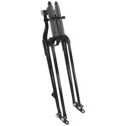 PartzBiz HD MU35245 - 18" Long Black Hardbody Antique Style Springer Front End Custom Application 35245