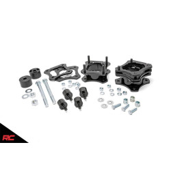 PartzBiz HD RT-870 - 2007-Up Toyota Tundra 4WD 2.5-3 ” Rough Country Front Leveling Lift Kit RC 870 Platinum Limited sr sr5 การอัพเกรดประสิทธิภาพใหม่ที่ดีที่สุด ระบบกันสะเทือน strut spring shock spacer ด้านหน้า 4x4
