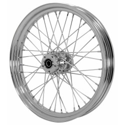 PartzBiz HD MU51681 - 23" X 3" 40 Spoke Chrome Front Wheel Harley Road King Street Glide Touring 08-Up