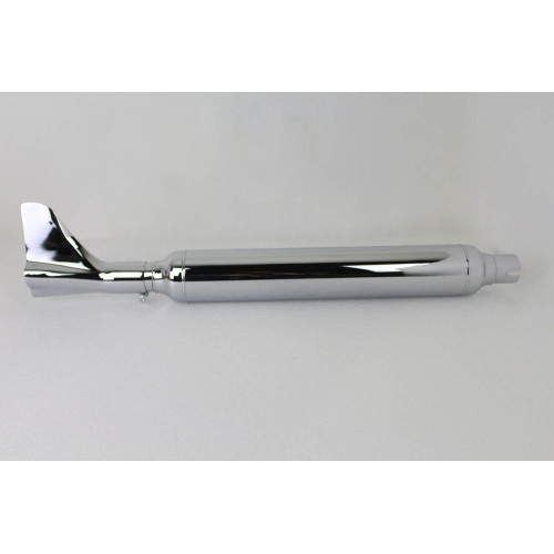 PartzBiz HD: 4425277-24" Cigar Style Chrome Slip On Muffler w/ Bronx Tail Tip Harley FL 41-57