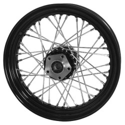 PartzBiz HD MU51671 - 40 Spoke 16" Black Rear Wheel 16x3 Harley Sportster Dyna FXR Softail 79-99