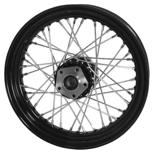 PartzBiz HD: 4425248-40 Spoke 16" Black Rear Wheel 16x3 Harley Sportster Dyna FXR Softail 79-99 PartzBiz HD: 4425248-40 Spoke 16" Black Rear Wheel 16x3 Harley Sportster Dyna FXR Softail 79-99