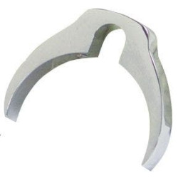 PartzBiz HD MU49841 - 41Mm Fork Tube Mounted Brake Line Clamp Polished Harley & Custom 