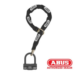 PartzBiz HD WP57-032870 - ABUS 4003318 32870 1 Granit 58 Black Loop Chain Lock 101024 | 4003318 32870 1