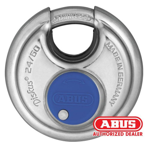 PartzBiz HD: 4425148-ABUS 4003318 35041 2 24 diskus lock สแตนเลสสีเงิน/น้ำเงิน 101093 | 4003318 35041 2