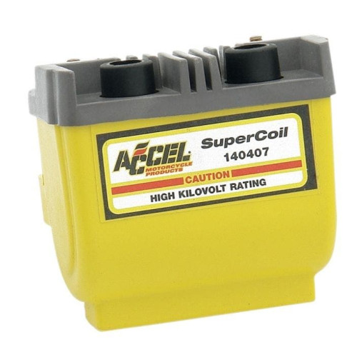 PartzBiz HD: 4425125-Accel 140407 Dual-Fire Super Coil Yellow OE 31620-88 Harley Evo Big Twin 80-03 PartzBiz HD: 4425125-Accel 140407 Dual-Fire Super Coil Yellow OE 31620-88 Harley Evo Big Twin 80-03