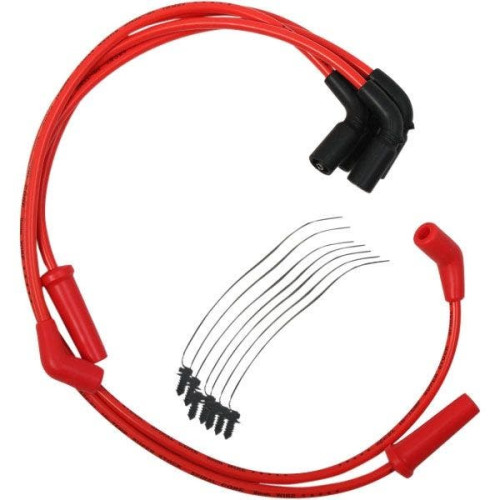 PartzBiz HD: 4425131-Accel 171116-R สายหัวเทียน 8 มม. สีแดง Harley Milwaukee Eight Touring 17-Up