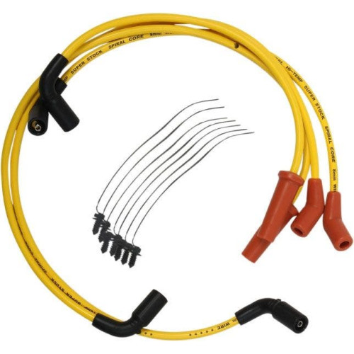 PartzBiz HD: 4425132-Accel 171116-Y สายหัวเทียนสีเหลือง 8 มม. Harley Milwaukee Eight Touring 17-Up