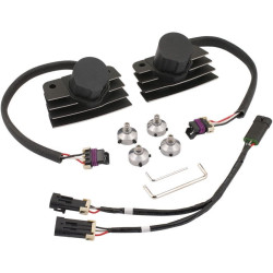 PartzBiz HD 140411BC - Accel Black Finish Stealth Supercoil Super Coil Harley Touring 02-08 | 140411 ปีก่อนคริสตกาล