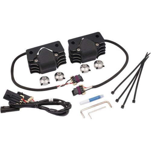 PartzBiz HD: 4425078-Accel Black Finish Stealth Supercoil ซุปเปอร์คอยล์ Harley Sportster XL 07-16 | 140414B PartzBiz HD: 4425078-Accel Black Finish Stealth Supercoil ซุปเปอร์คอยล์ Harley Sportster XL 07-16 | 140414B