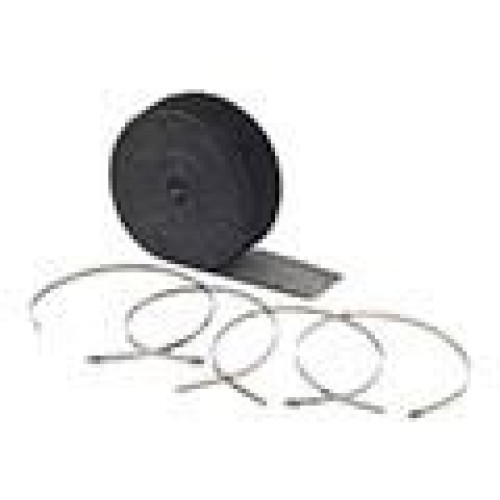 PartzBiz HD: 4425079-Accel 2002BK ผ้าพันท่อไอเสียอุณหภูมิสูงสีดำ 2 ” x 25 ” Kit Harley or Metric | 2002BK