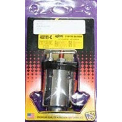PartzBiz HD 40111C - Accel Chrome Starter Solenoid for Harley 65-88 | 40111C
