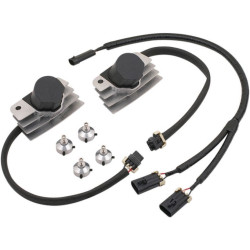 PartzBiz HD 140411NI - Accel Natural Finish Stealth Supercoil ซุปเปอร์คอยล์ Harley Softail Dyna FLH/T | 140411NI
