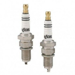 PartzBiz HD DSDS242130 - Accel SP2418 หัวเทียน Copper HD .40” Gap 2 Pack HD Twin Cam 99-17 XL 86-20