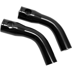 PartzBiz HD DS06021203 - Accutronix Black 6 ” Pullback Billet Aluminium Risers 1 ” บาร์ Standard Triples Fit