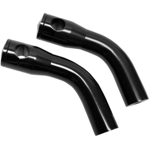 PartzBiz HD: 4425075-Accutronix Black 6 ” Pullback Billet Aluminium Risers 1 ” บาร์ Standard Triples Fit
