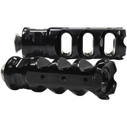 PartzBiz HD DS16021402 - Accutronix Black Muzzle Break Shifter Peg Heel/Toe Harley & Custom Application PartzBiz HD DS16021402 - Accutronix Black Muzzle Break Shifter Peg Heel/Toe Harley & Custom Application