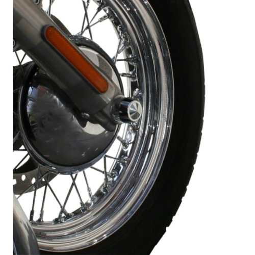 PartzBiz HD: 4425016-Accutronix Chrome 25mm Elite Front Axle Cap Harley Touring Softail Dyna 07-Up PartzBiz HD: 4425016-Accutronix Chrome 25mm Elite Front Axle Cap Harley Touring Softail Dyna 07-Up
