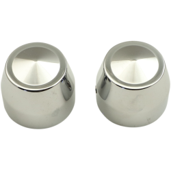 PartzBiz HD DS02141983 - Accutronix Chrome 25mm Elite Front Axle Cap Harley Touring Softail Dyna 07-Up
