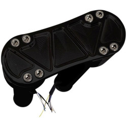 PartzBiz HD DS06021192 - Accutronix Black Bandit 10" Threaded Risers No Gauge Mount Adapter 1-1/8 Clamp