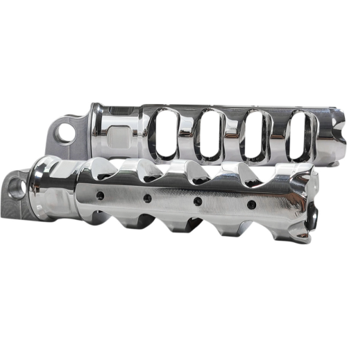 PartzBiz HD: 4425027-Accutronix Chrome Muzzle Brake Folding Footpegs Pair Harley Male Mount PartzBiz HD: 4425027-Accutronix Chrome Muzzle Brake Folding Footpegs Pair Harley Male Mount