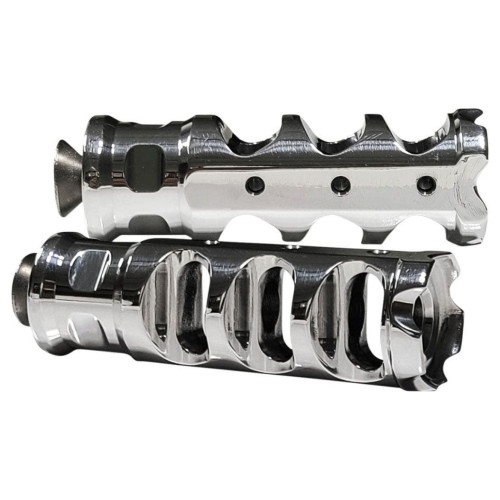 PartzBiz HD: 4425028-Accutronix Chrome Muzzle Break Shifter Peg Heel/Toe Harley & Custom Application PartzBiz HD: 4425028-Accutronix Chrome Muzzle Break Shifter Peg Heel/Toe Harley & Custom Application