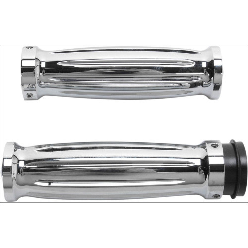 PartzBiz HD: 4424994-ปลอกแฮนด์ Chrome สไตล์โกธิคแบบกำหนดเองของ Accutronix สำหรับ Harley Throttle by Wire | GR101-ไอซี