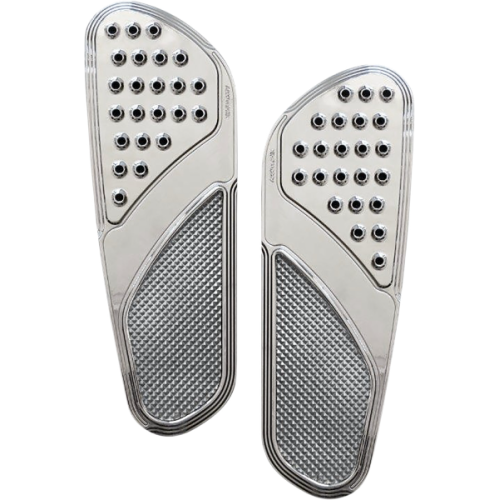 PartzBiz HD: 4425011-Accutronix FBF01-KDVC Chrome Knurled Drilled Front Floorboards Harley 84-Up PartzBiz HD: 4425011-Accutronix FBF01-KDVC Chrome Knurled Drilled Front Floorboards Harley 84-Up