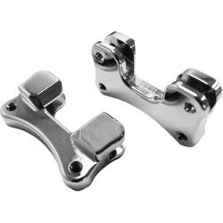 PartzBiz HD DS14100095 - Drag Specialties Chrome 21" Fender Lift Brackets for Harley Touring 2014 - 1410-0095