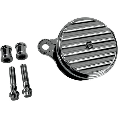 PartzBiz HD: 4424940-Joker Machine Chrome Finned Performance เครื่องฟอกอากาศ Harley Twin Cam 99-15 | 02-142ซี