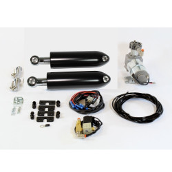 PartzBiz HD BK-HD-DN17-B-1 - AirFX BK-HD-DN17-B-1 ชุดช่วงล่าง Air Ride ด้านหลังสีดำ 05-17 Harley Dyna FXD