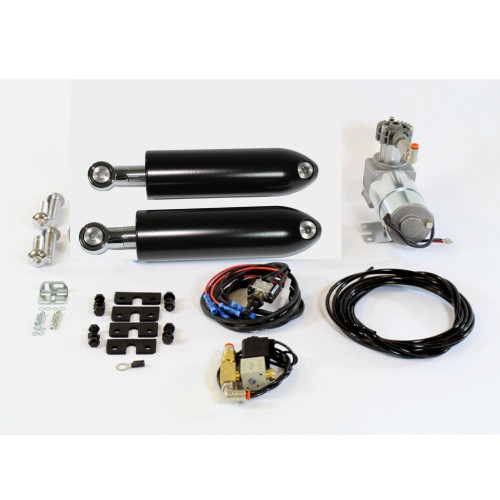 PartzBiz HD: 4424941-AirFX BK-HD-DN17-B-1 ชุดช่วงล่าง Air Ride ด้านหลังสีดำ 05-17 Harley Dyna FXD