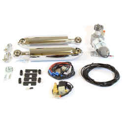 PartzBiz HD BK-IM-ST18-CR-1 - AirFX BK-IM-ST18-CR-1 ชุดกันสะเทือน Air Ride ด้านหลัง Chrome 15-18 Indian Scout