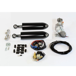PartzBiz HD BL-HD-SR18-B-1 - AirFX BL-HD-SR18-B-1 ชุดช่วงล่าง Air Ride ด้านหลังสีดำ 05-17 Harley Sportster XL Sporty