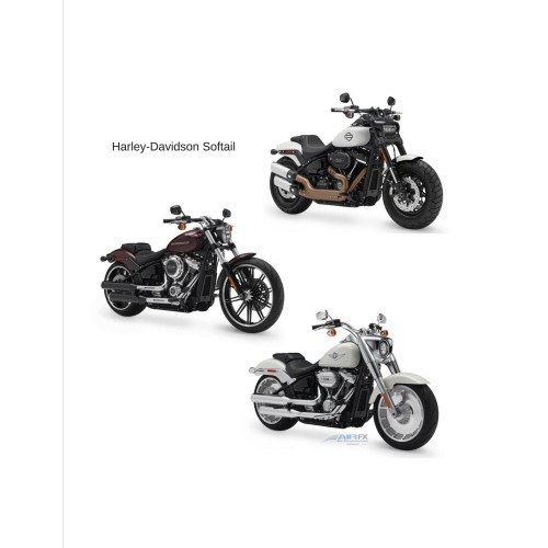 PartzBiz HD: 4424911-AirFX สีดำด้านหลัง Air Ride ระบบกันสะเทือน Mono Shock Harley Softail M8 18-20