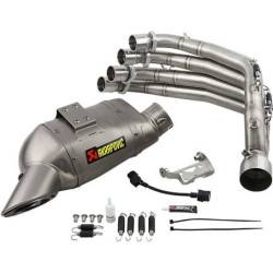 PartzBiz HD DS18102290 - Akrapovic S-H6R11-AFT Exhaust Steel Titanium 14-18 Honda CBR650F | S-H6R11-AFT