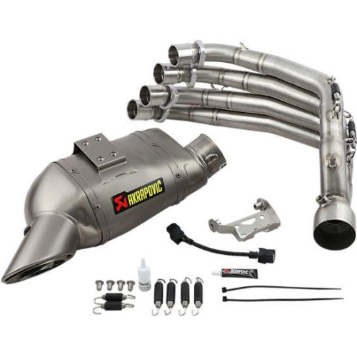 PartzBiz HD: 4424893-Akrapovic S-H6R11-AFT Exhaust Steel Titanium 14-18 Honda CBR650F | S-H6R11-AFT