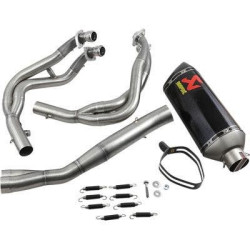 PartzBiz HD DS18102656 - Akrapovic S-K6R11-RC Racing Line Exhaust System Steel Carbon Fiber 09-19 Zx6R Zx636
