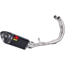 PartzBiz HD DS18102397 - Akrapovic S-Y3R1-APC Full System Race Exhaust Steel Carbon Fiber 14-18 Yzf-R3 | S-Y3R1-APC