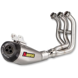 PartzBiz HD DS18102410 - Akrapovic S-Y9R8-HEGEHT Full System Race Exhaust Steel Titanium 14-18 Fz09 Mt09 | S-Y9R8-HEGEHT