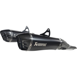 PartzBiz HD DS18114158 - Akrapovic Slip-On Line Mufflers Titanium Carbon 2021 Suzuki Hayabuya SS13SO4HRAATBL