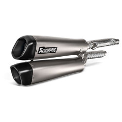 PartzBiz HD DS18113943 - Akrapovic Slip-On Muffler Titanium Exhaust Triumph Scrambler 1200 XC EX 19-20 19-20 1811-3943 18113943 S-T12SO3-HCQT best for poerformance track ready 